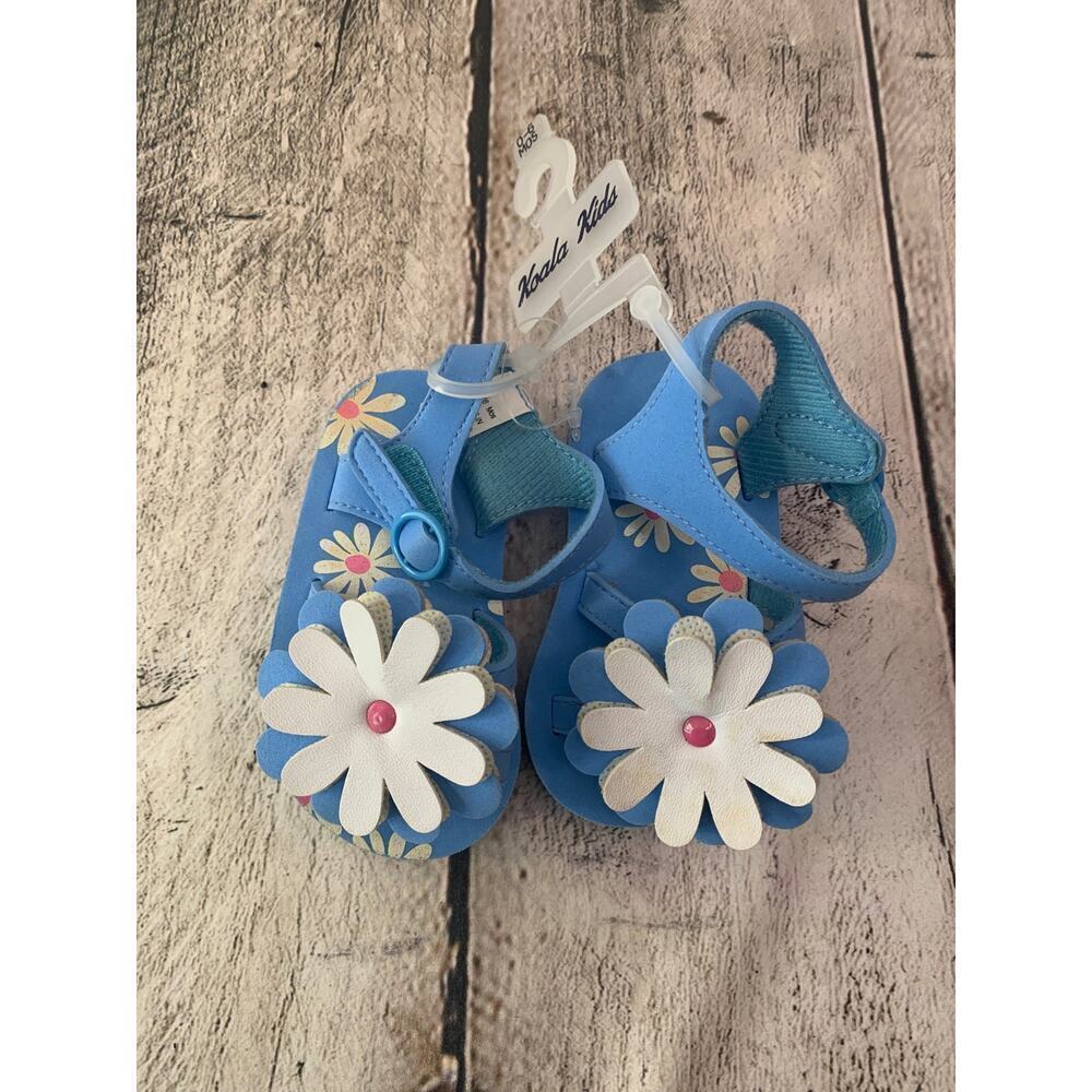 KOALA KIDS Girl’s Flower Sandals / Size: 0-6 Months